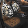 Get It Sit Down - Nightmare Seat Covers With Leather Pattern Print