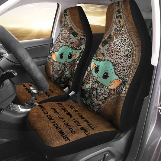 Get It Sit Down - The Force Seat Covers With Leather Pattern Print