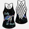 Salty Lil&#39; Beach - Turtle Cross Tank Top