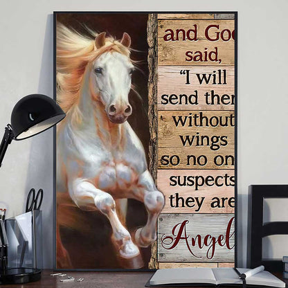 They Are Angels - Horse Poster