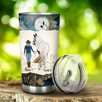 You'll Never Walk Alone - Personalized Horse Tumbler