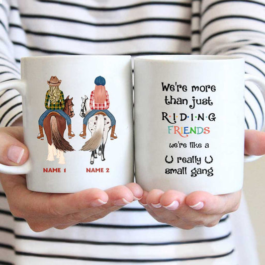 We're Like A Really Small Gang - Personalized Horse Mug