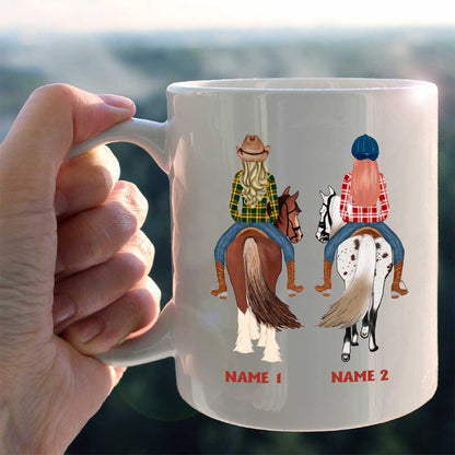 We're Like A Really Small Gang - Personalized Horse Mug