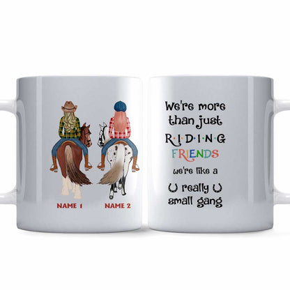 We're Like A Really Small Gang - Personalized Horse Mug