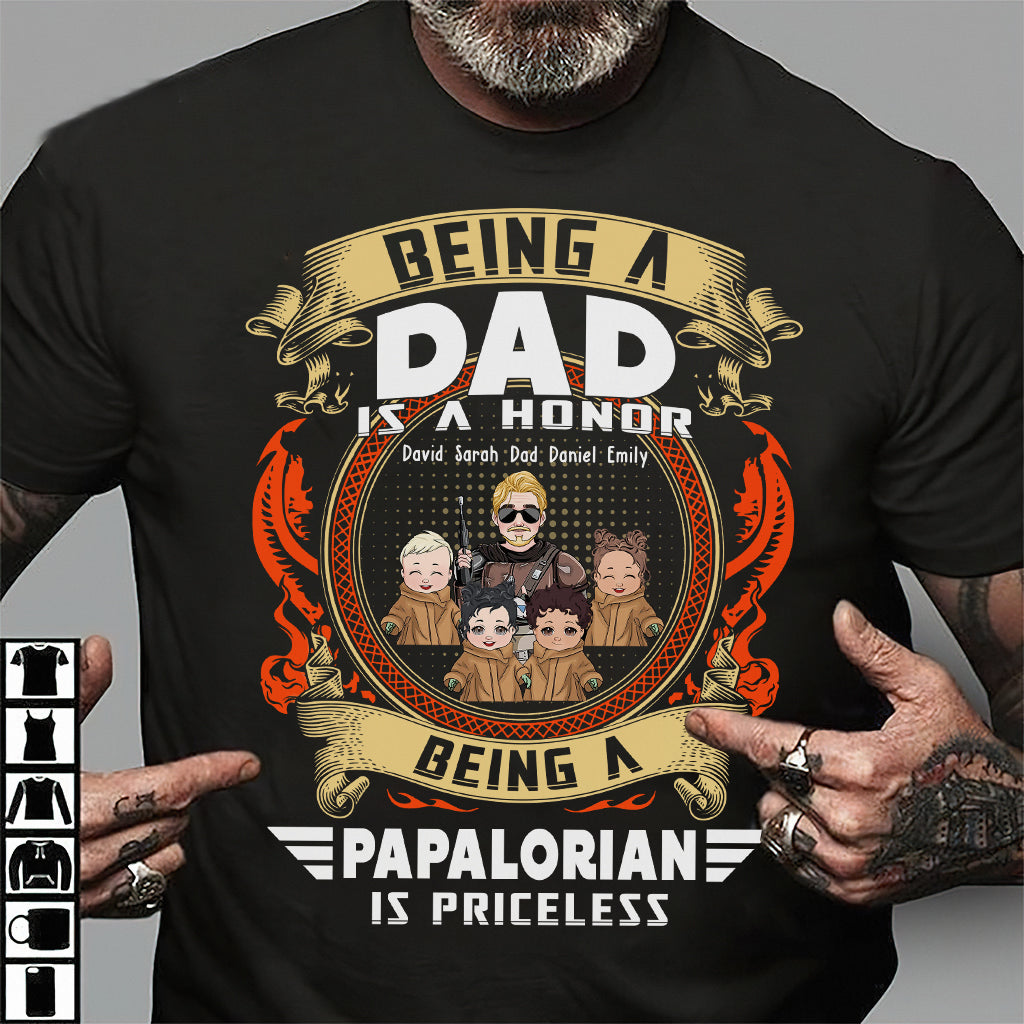 Priceless Papalorian - Personalized The Force T-shirt and Hoodie