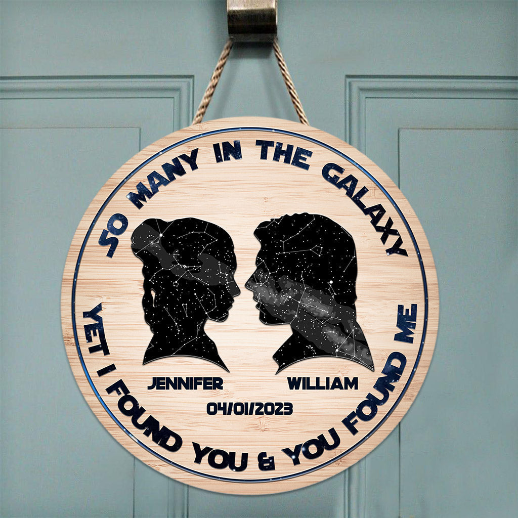 I Love You I Know - Personalized The Force Round Wood Sign