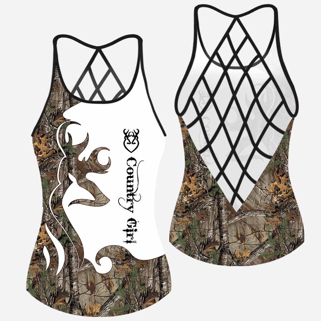 Country Girl  - Hunting Cross Tank Top