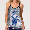 Salty Lil&#39; Beach - Turtle Cross Tank Top