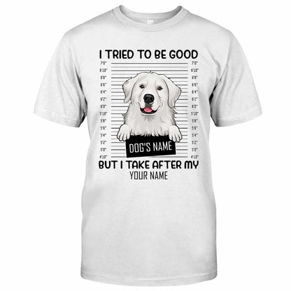 I Tried To Be Good - Dog Personalized T-shirt And Hoodie