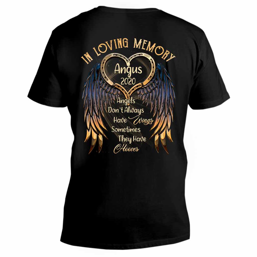 In Loving Memory - Horse Personalized T-shirt And Hoodie