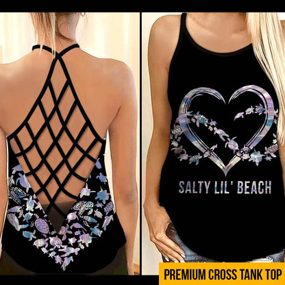 Salty Lil' Beach - Turtle Cross Tank Top