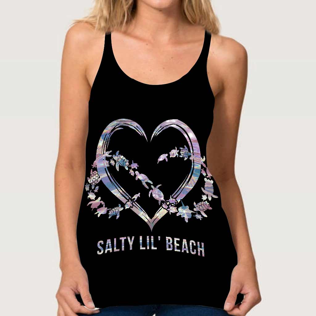 Salty Lil' Beach - Turtle Cross Tank Top