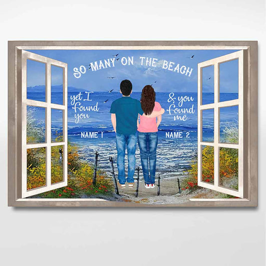 So Many On The Beach - Sea Lover Personalized Poster