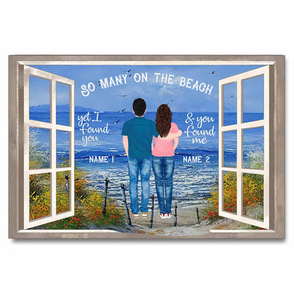 So Many On The Beach - Sea Lover Personalized Poster