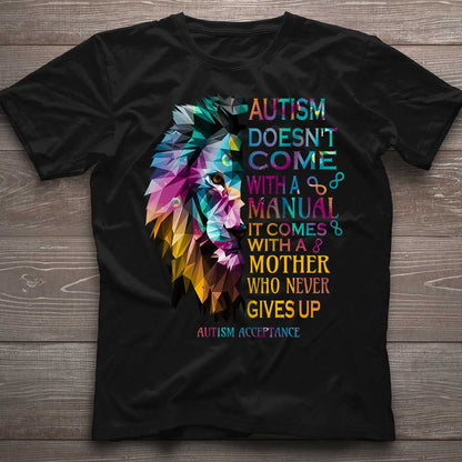 Never Give Up - Autism Awareness Personalized T-shirt And Hoodie