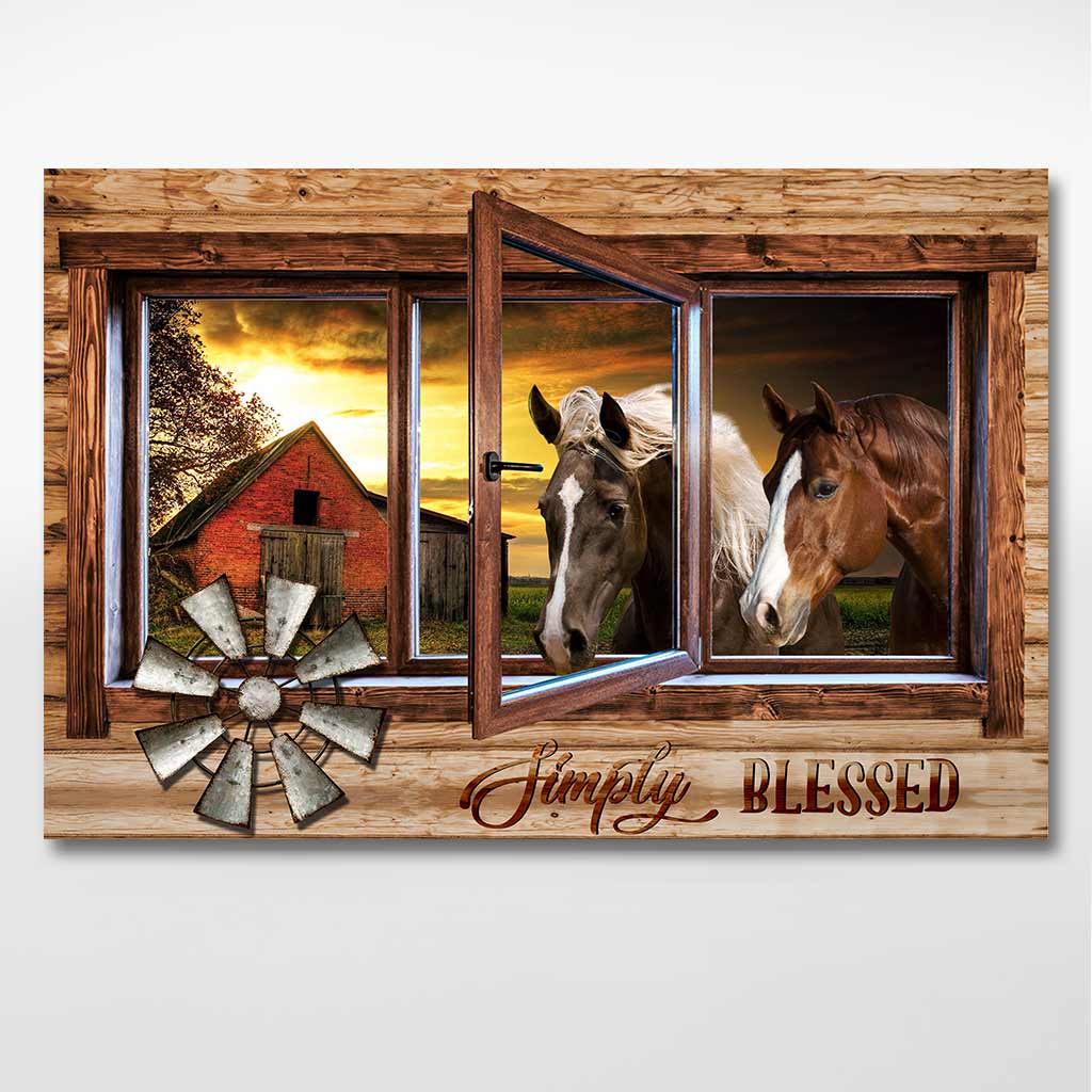 Simply Blessed - Horse Poster