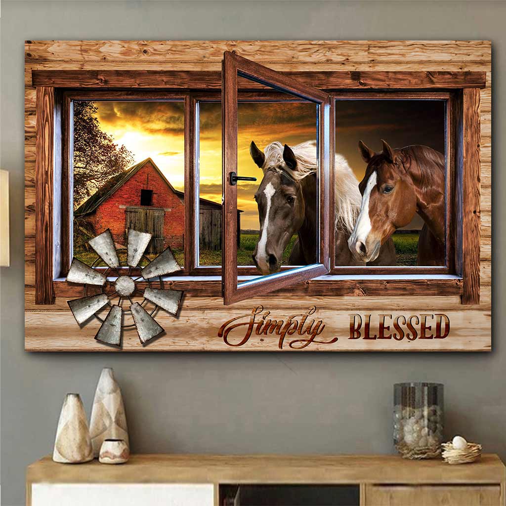 Simply Blessed - Horse Poster