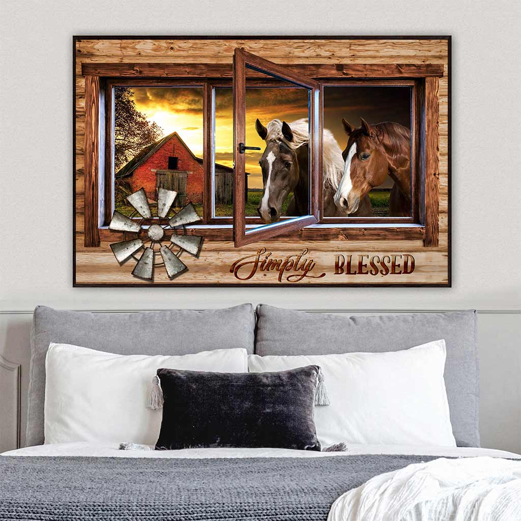 Simply Blessed - Horse Poster