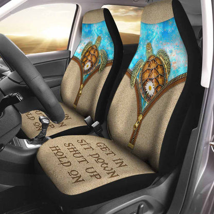 Get In Sit Down Shut Up Hold On - Turtle Seat Covers