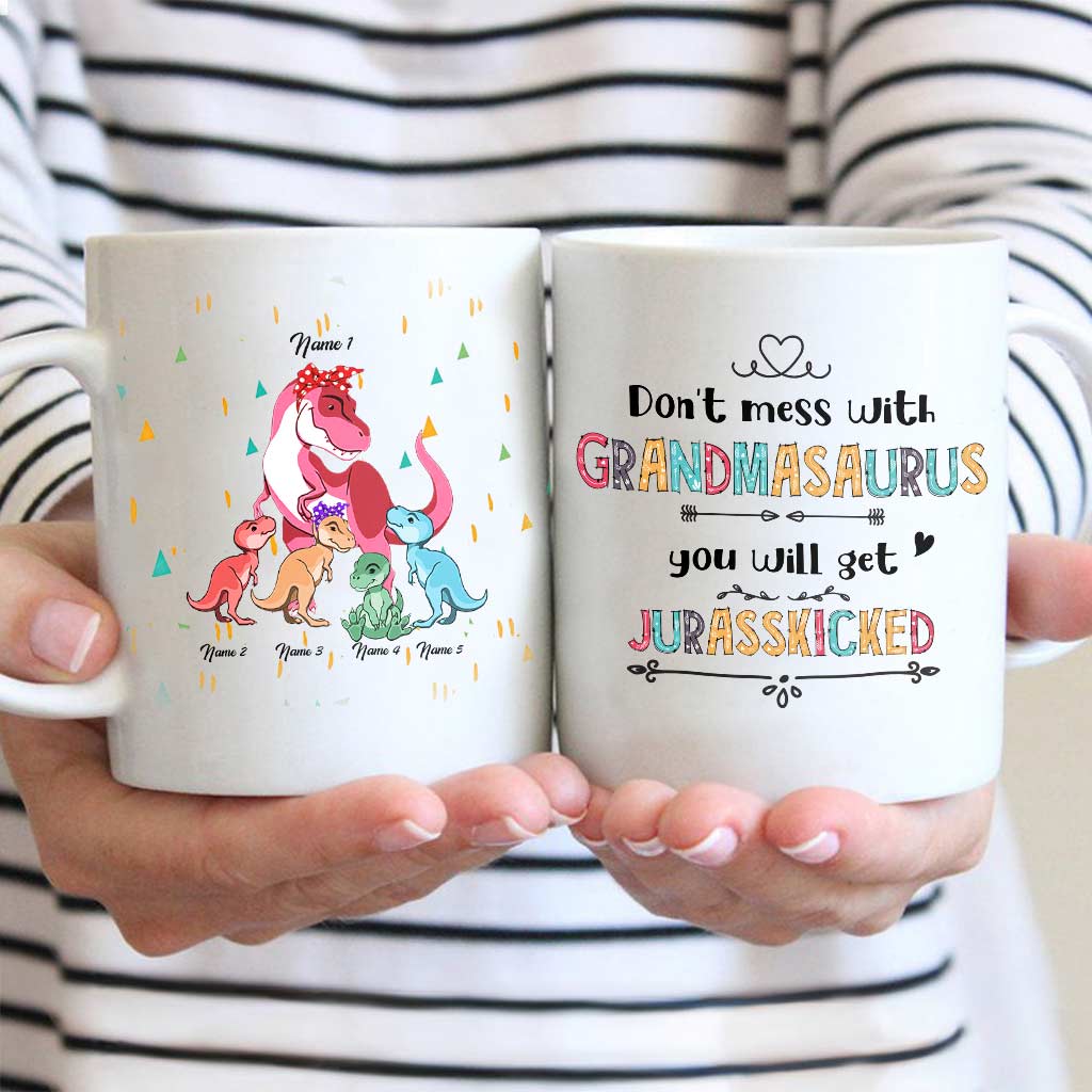 Don't Mess With Grandmasaurus - Personalized Mug