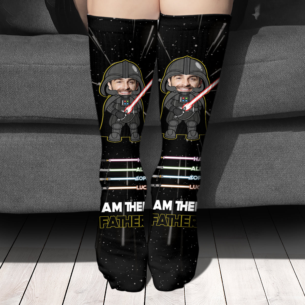 I Am Their Father - Personalized Father's Day Father Socks