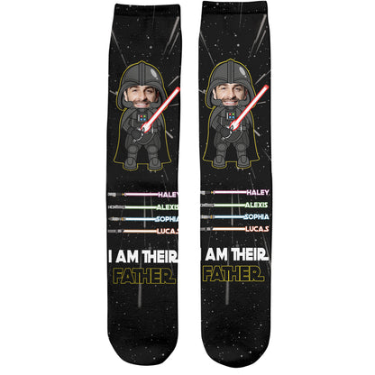 I Am Their Father - Personalized Father's Day Father Socks