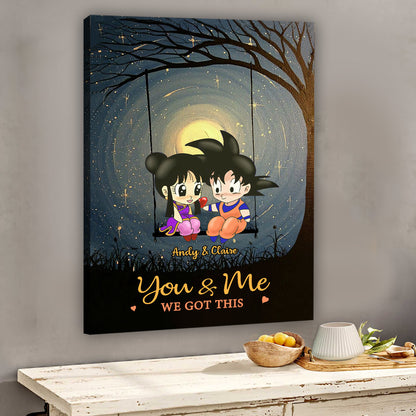 You & Me We Got This - Personalized Seven Balls Canvas and Poster