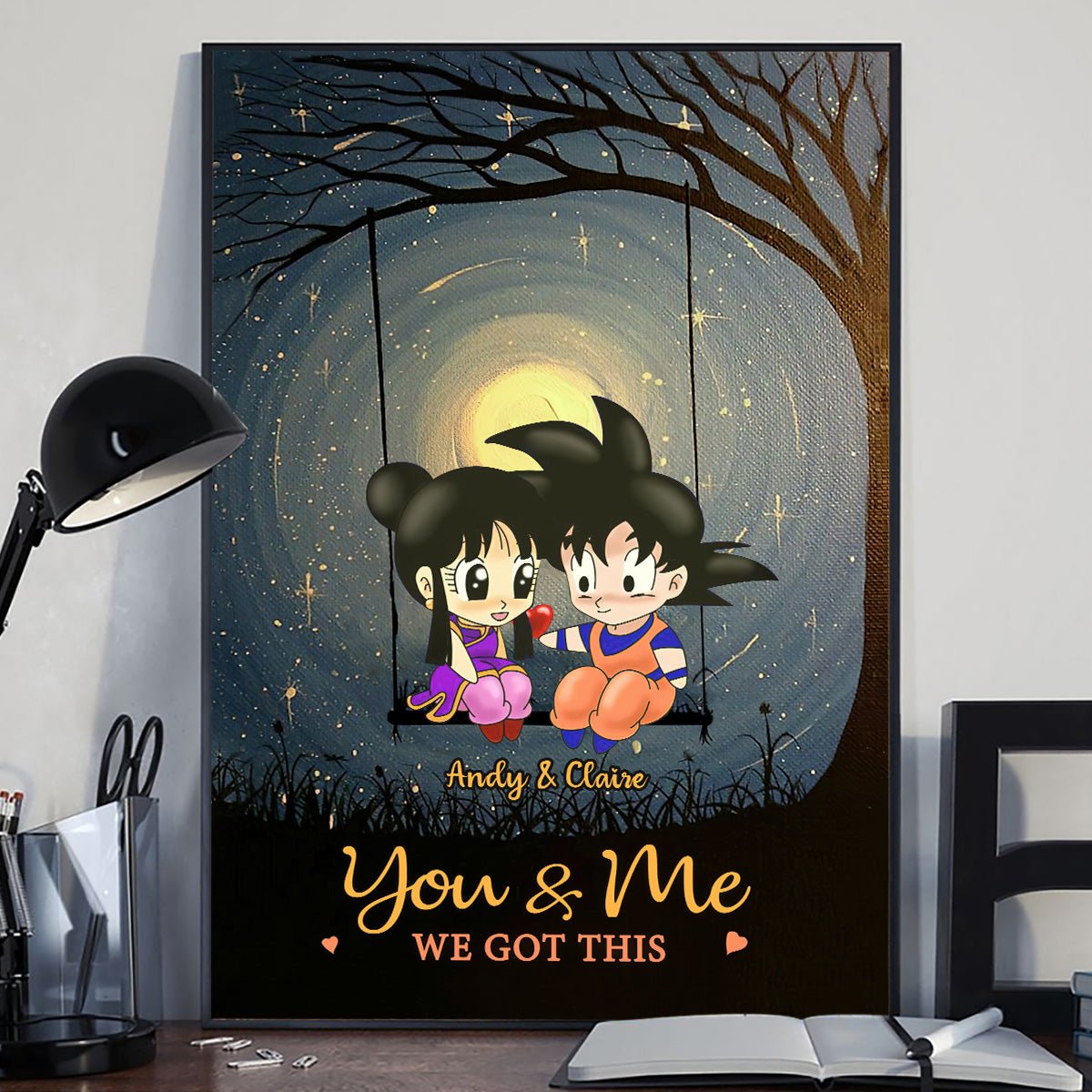 You & Me We Got This - Personalized Seven Balls Canvas and Poster