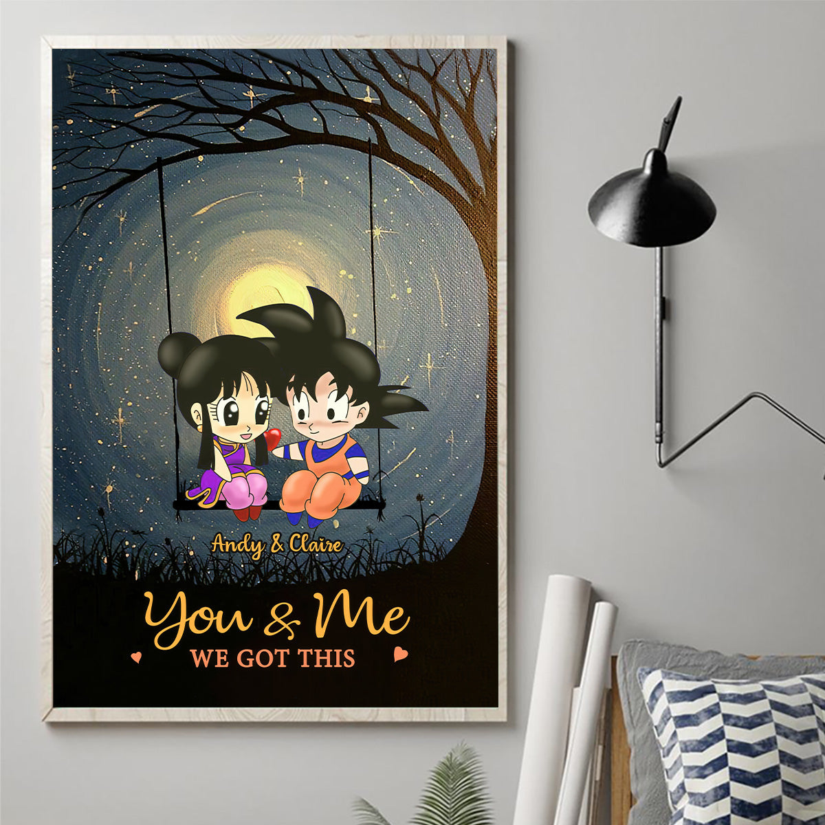 You & Me We Got This - Personalized Seven Balls Canvas and Poster