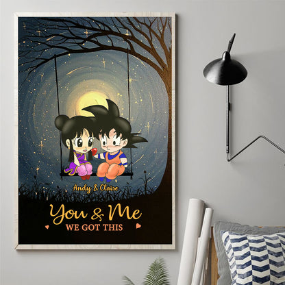 You & Me We Got This - Personalized Seven Balls Canvas and Poster