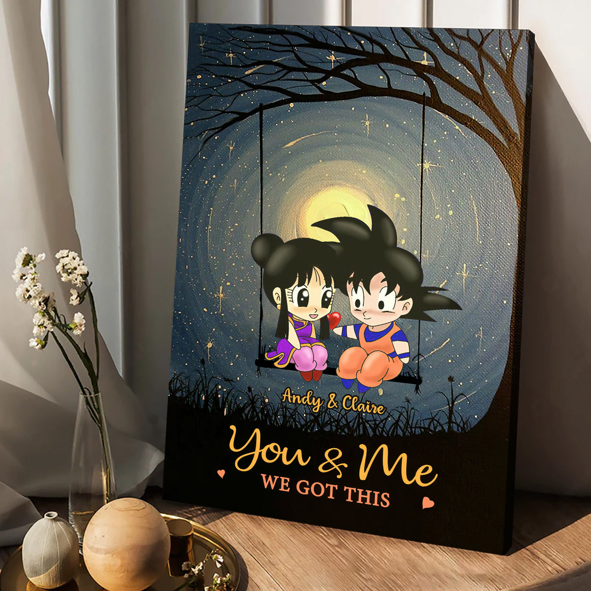 You & Me We Got This - Personalized Seven Balls Canvas and Poster