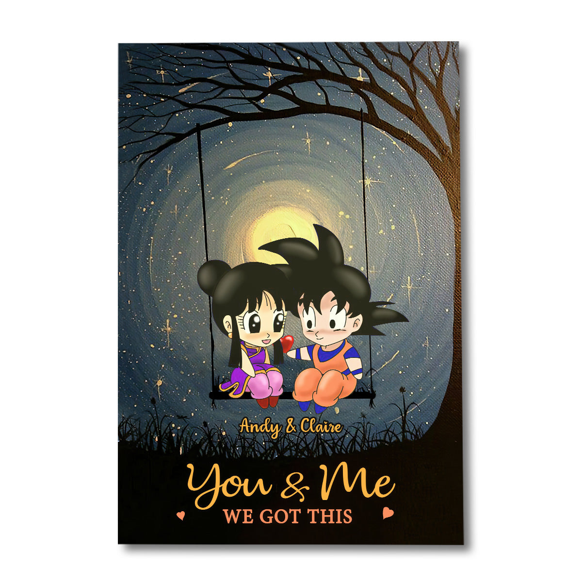 You & Me We Got This - Personalized Seven Balls Canvas and Poster