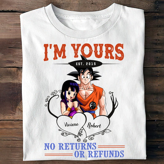 I'm Yours No Returns Or Refunds - Personalized Seven Balls T-shirt and Hoodie