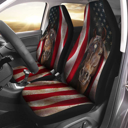 Love Horses - Independence Day Seat Covers