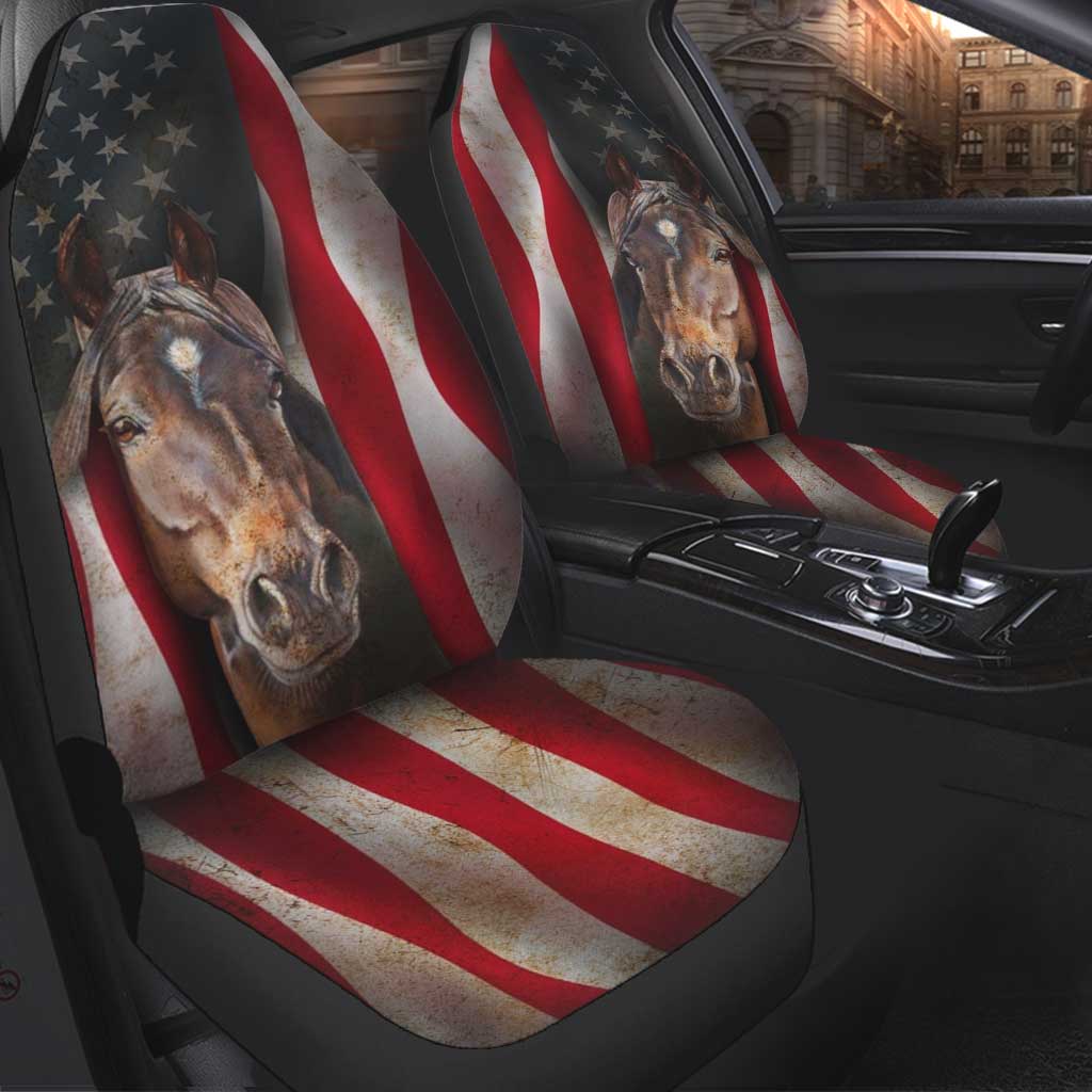 Love Horses - Independence Day Seat Covers