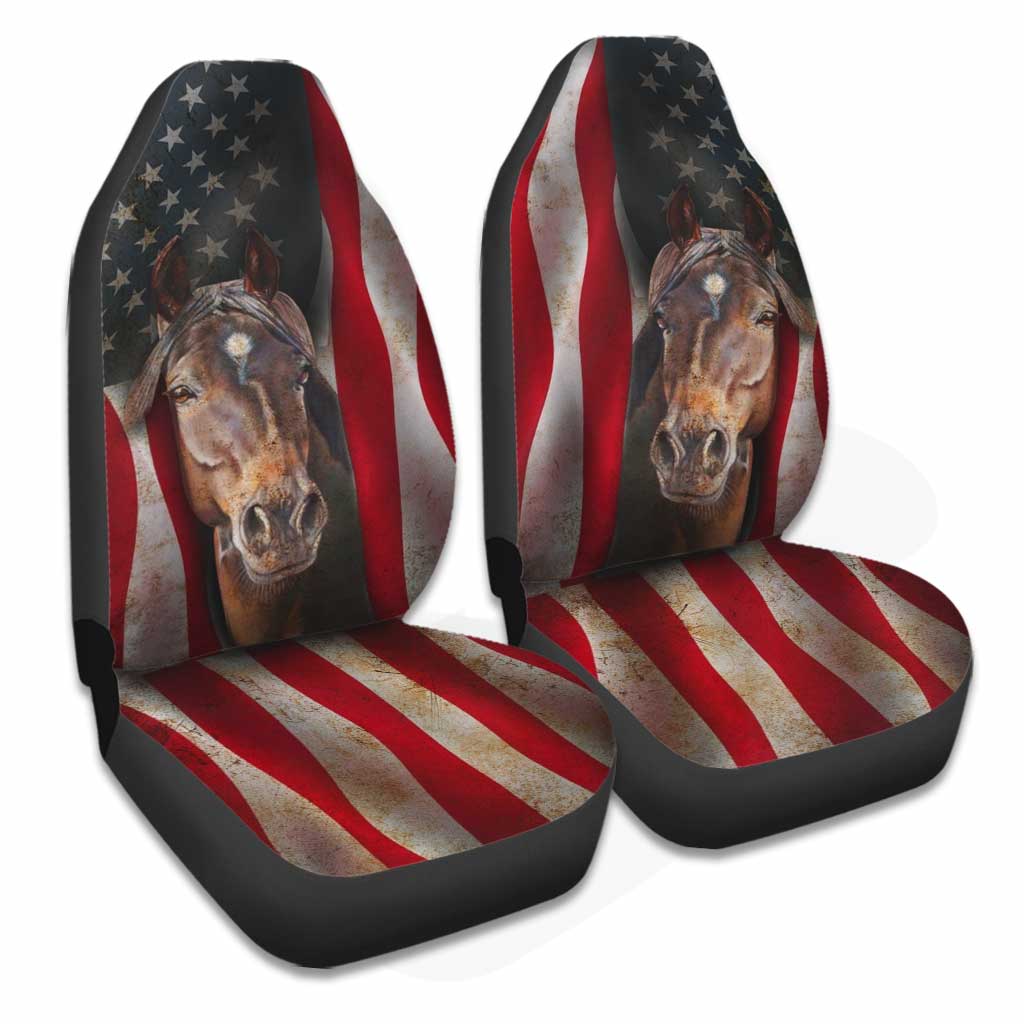 Love Horses - Independence Day Seat Covers