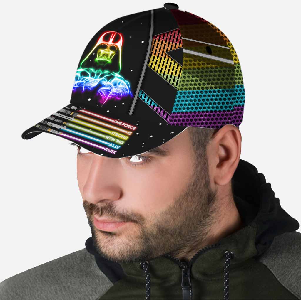 The Force Is Strong Cap With Printed Vent Holes - Personalized LGBT Support Classic Cap