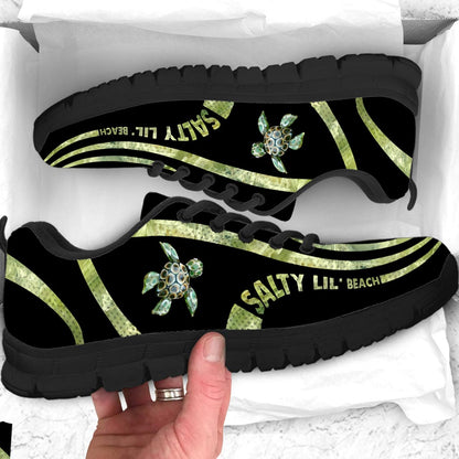 Salty Lil' Beach 3D Printed - Turtle Sneakers