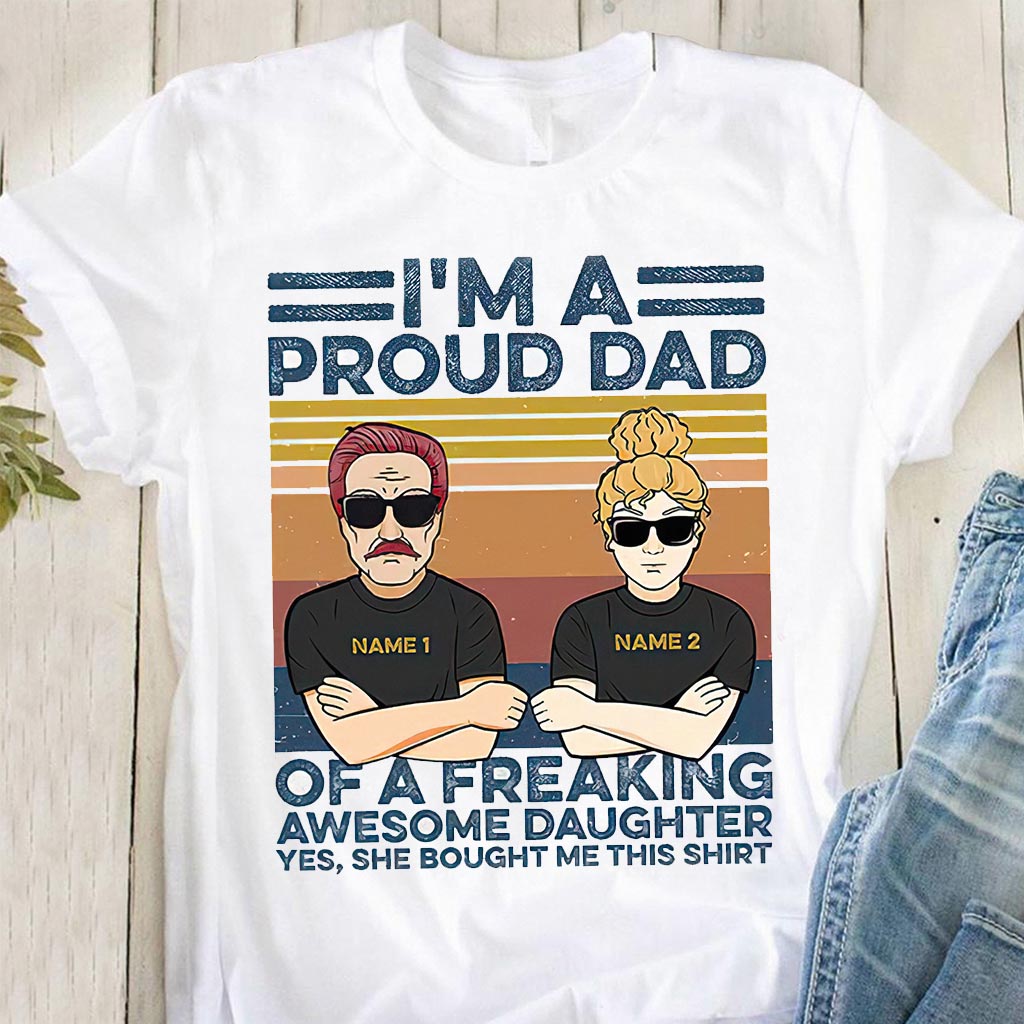 Like Father Like Daughter Personalized - Father T-shirt And Hoodie 072021