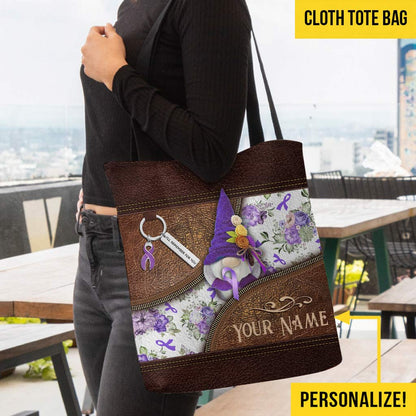 Faith Hope Love - Alzheimer Awareness Personalized  Tote Bag