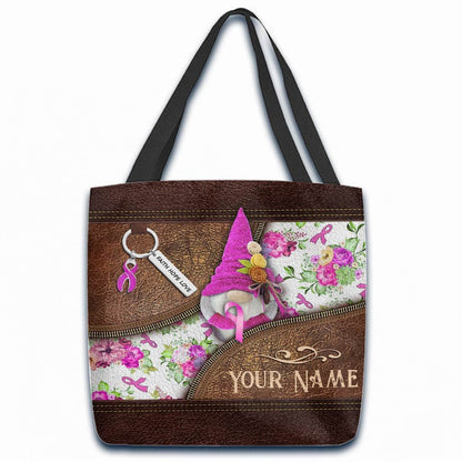 Faith Hope Love - Breast Cancer Awareness Personalized  Tote Bag