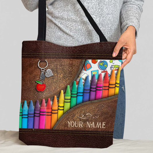 Teach Love Inspire - Teacher Personalized  Tote Bag