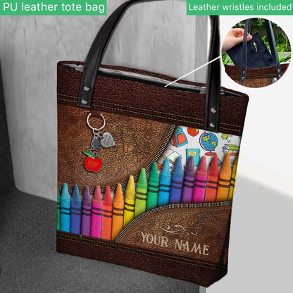 Teach Love Inspire - Teacher Personalized  Tote Bag