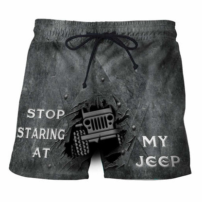 Stop Staring At My - Jp Car Men Shorts