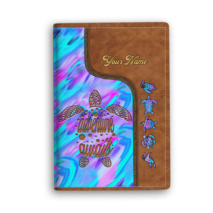 Adventure Awaits - Personalized Turtle Passport Holder