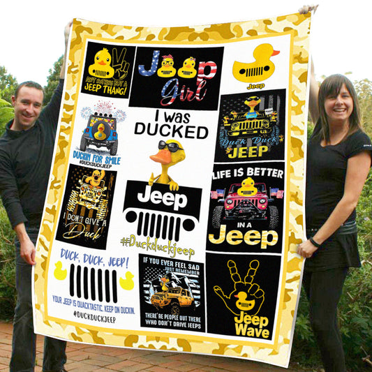 I Was Ducked Car Blanket 0823