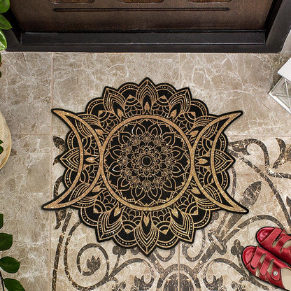 Triple Moon Mandala - Witch Shaped Doormat