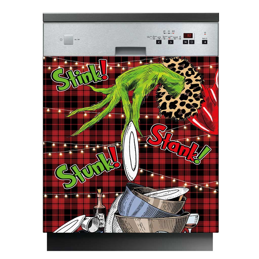 Stink Stank Stunk - Christmas Stole Christmas Dishwasher Cover