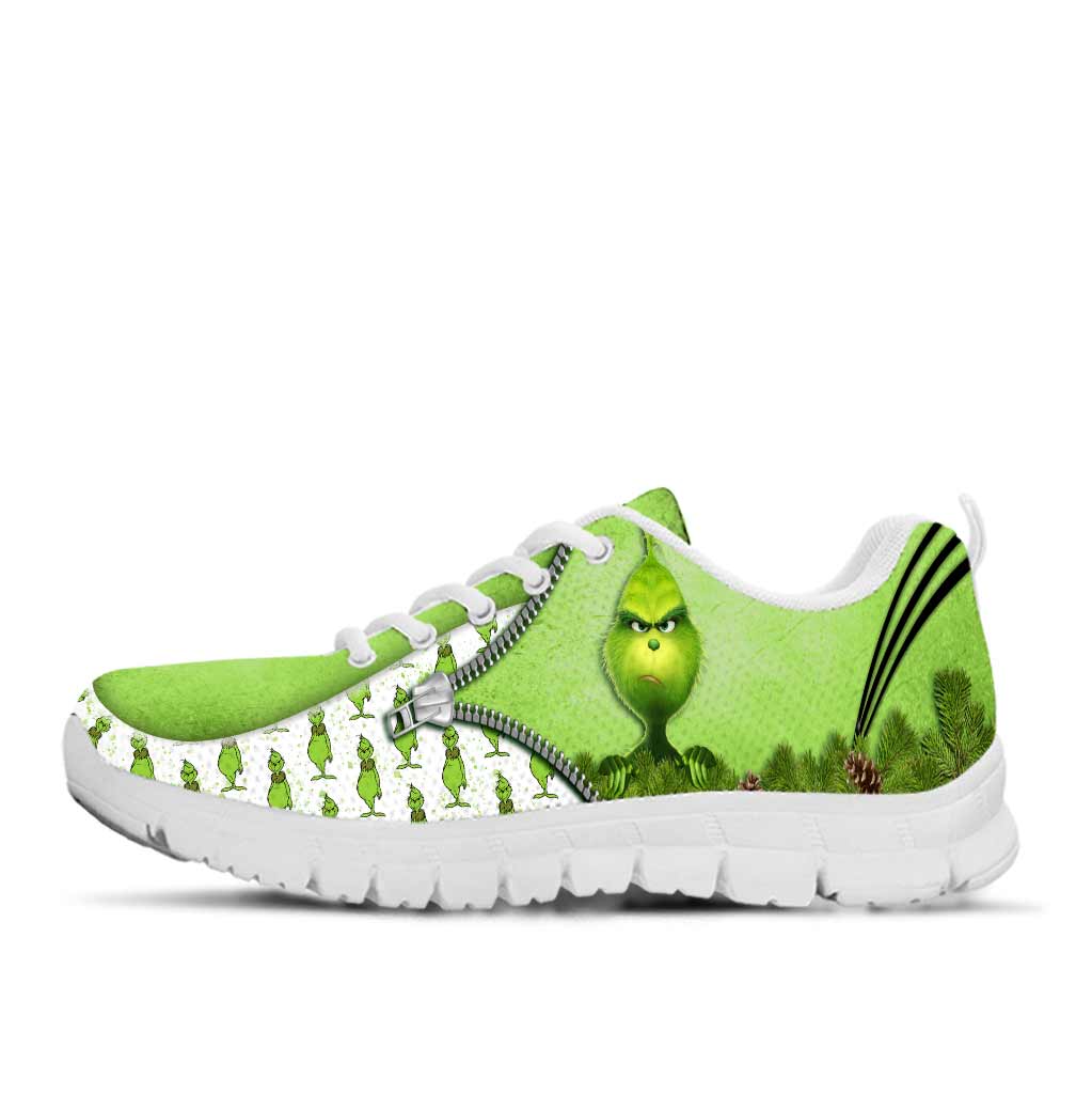 Green Mischief - Personalized Stole Christmas Sneakers