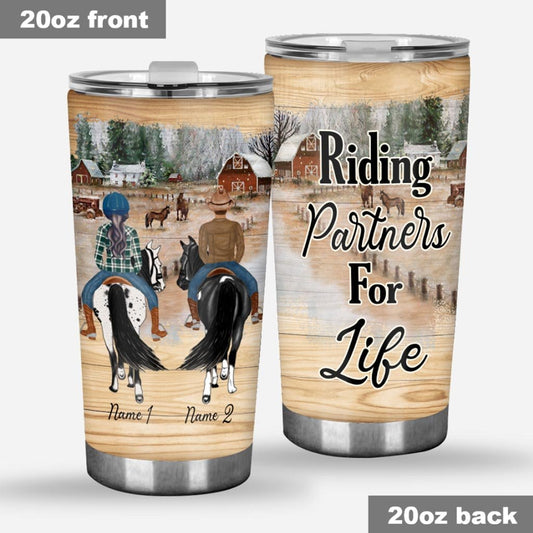 I'd Rather Be At The Barn - Personalized Horse Tumbler